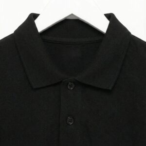 T-shirt Polo Demi Manche Premium – 220 g/m² Noir